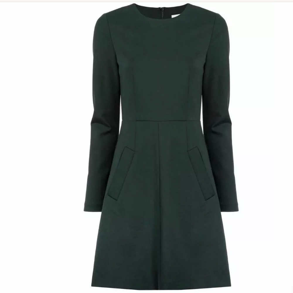 DVF Diane von Furstenberg Long Sleeve Dress green